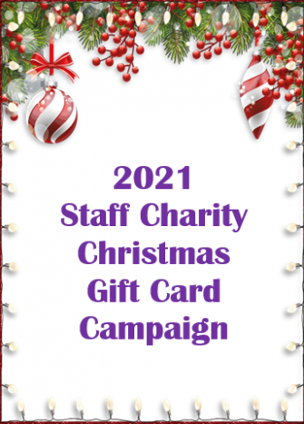 2021 Staff Charity Christmas Gift Card Campaign