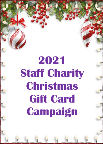 2021 Staff Charity Christmas Gift Card Campaign