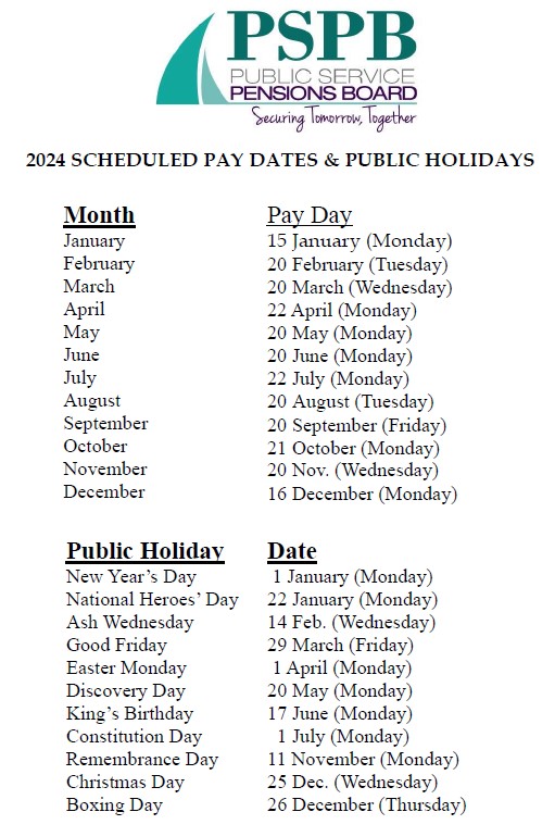 2024 Pay Dates and Public Holidays